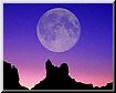 Full moon rising